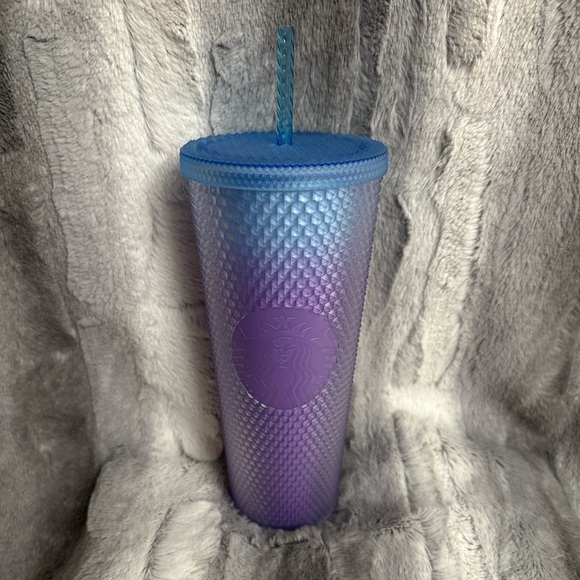 *BRAND NEW* Starbucks Ombré Blue/Purple Studded TUMBLER (24 oz) - Picture 1 of 8